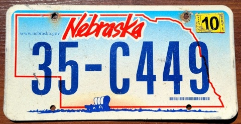 Nebraska 2011 - tablica z USA