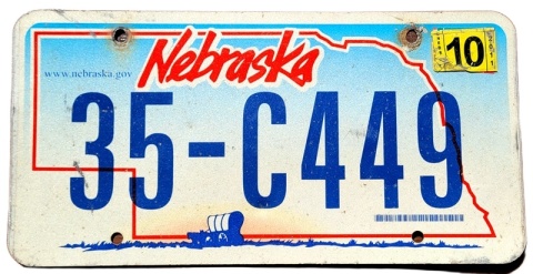 Nebraska 2011 - tablica z USA