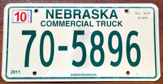 Nebraska 2016 - tablica z USA