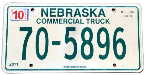 Nebraska 2016 - tablica z USA