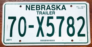 Nebraska - tablica z USA