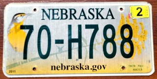Nebraska 2017 - tablica z USA