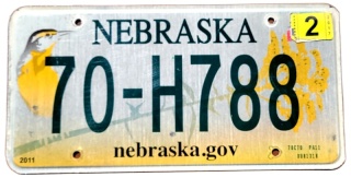 Nebraska 2017 - tablica z USA