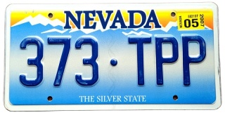 Nevada 2007 - tablica z USA