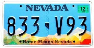 Nevada 2023 - tablica z USA