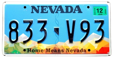 Nevada 2023 - tablica z USA