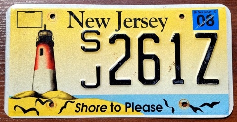 New Jersey 2002 - tablica z USA