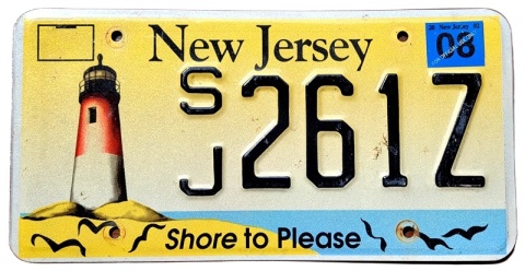 New Jersey 2002 - tablica z USA