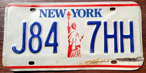 New York - tablica z USA