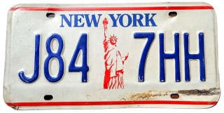 New York - tablica z USA