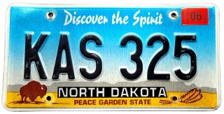 North Dakota 2016 - tablica z USA