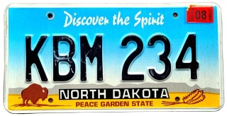 North Dakota 2016 - tablica z USA
