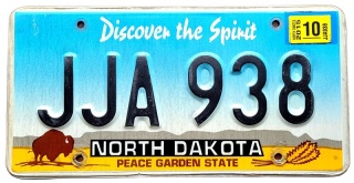 North Dakota 2015 - tablica z USA