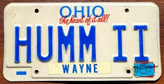 Ohio 2002 - personalna - tablica z USA