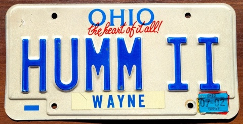 Ohio 2002 - personalna - tablica z USA