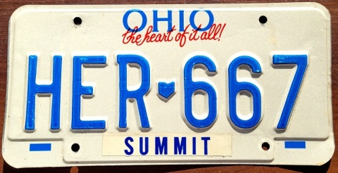 Ohio - tablica z USA