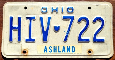 Ohio - tablica z USA