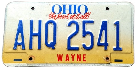 Ohio - tablica z USA
