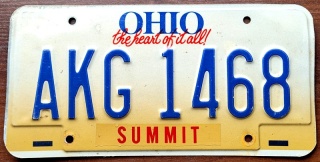 Ohio - tablica z USA