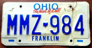 Ohio - tablica z USA