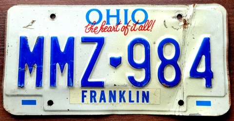 Ohio - tablica z USA