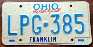 Ohio - tablica z USA