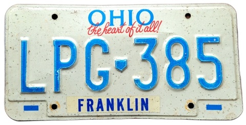 Ohio - tablica z USA