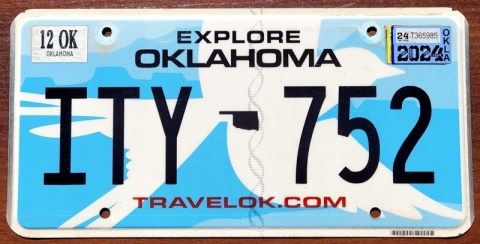 Oklahoma 2024 - tablica z USA