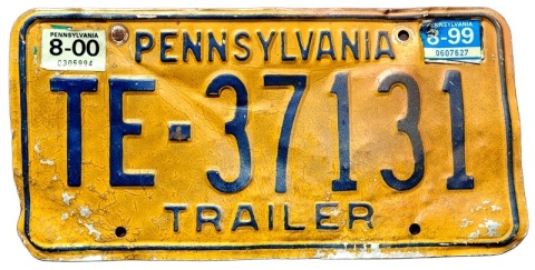 Pennsylvania 1999/2000 - tablica z USA