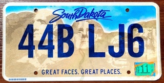 South Daota 2023 - tablica z USA