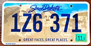 South Daota 2023 - tablica z USA