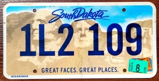 South Daota 2023 - tablica z USA