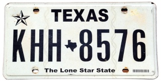 Texas - tablica z USA