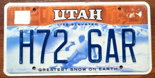 Utah - tablica z USA