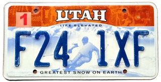 Utah - tablica z USA