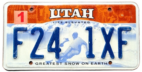 Utah - tablica z USA