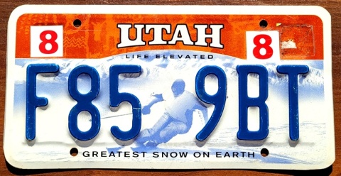 Utah - tablica z USA
