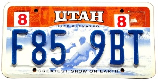 Utah - tablica z USA