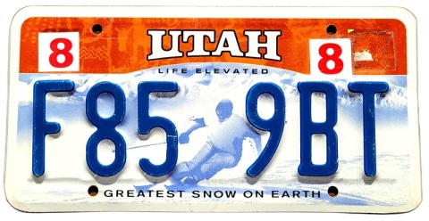 Utah - tablica z USA