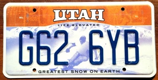 Utah - tablica z USA