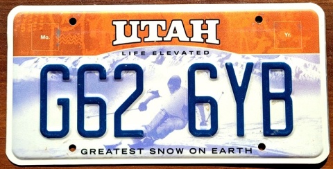 Utah - tablica z USA