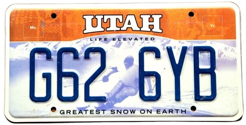 Utah - tablica z USA