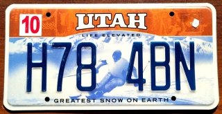 Utah - tablica z USA