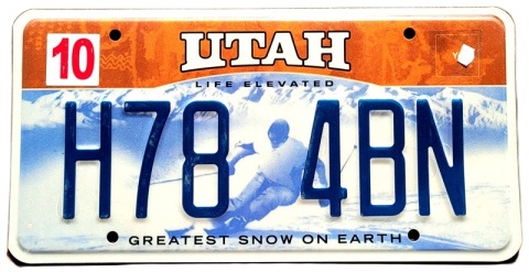 Utah - tablica z USA