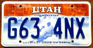 Utah - tablica z USA