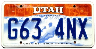 Utah - tablica z USA
