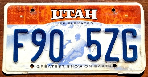 Utah - tablica z USA
