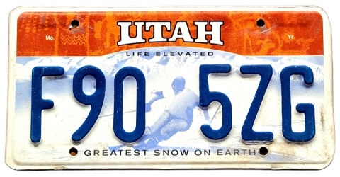 Utah - tablica z USA