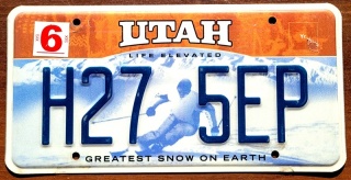 Utah - tablica z USA