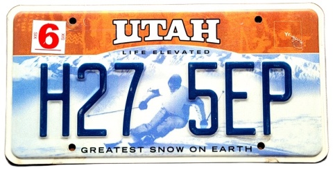Utah - tablica z USA